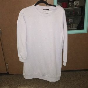 Fashio Nova Sweater Dress w/ pearl detailing